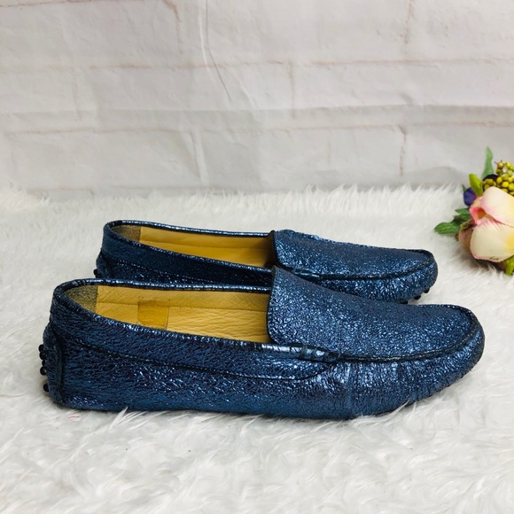 M. Gemi metallic leather woman  loafers size 41 - Picture 4 of 10